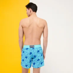 Vilebrequin Men Swim Trunks Turtles Splash Flocked*Men The Iconic