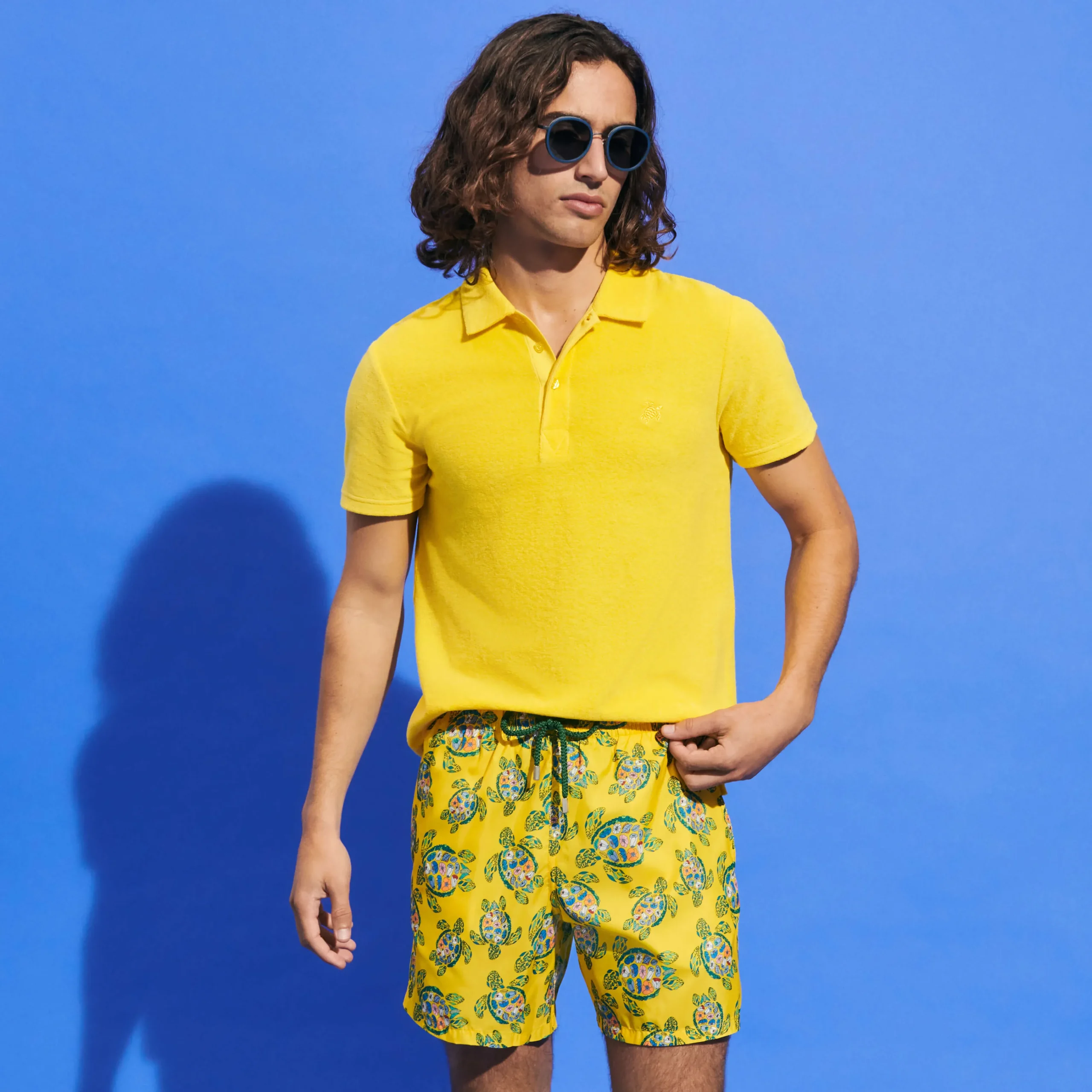 Vilebrequin Men Swim Trunks Ultra-Light And Packable Provencal Turtles*Men The Light Fabric