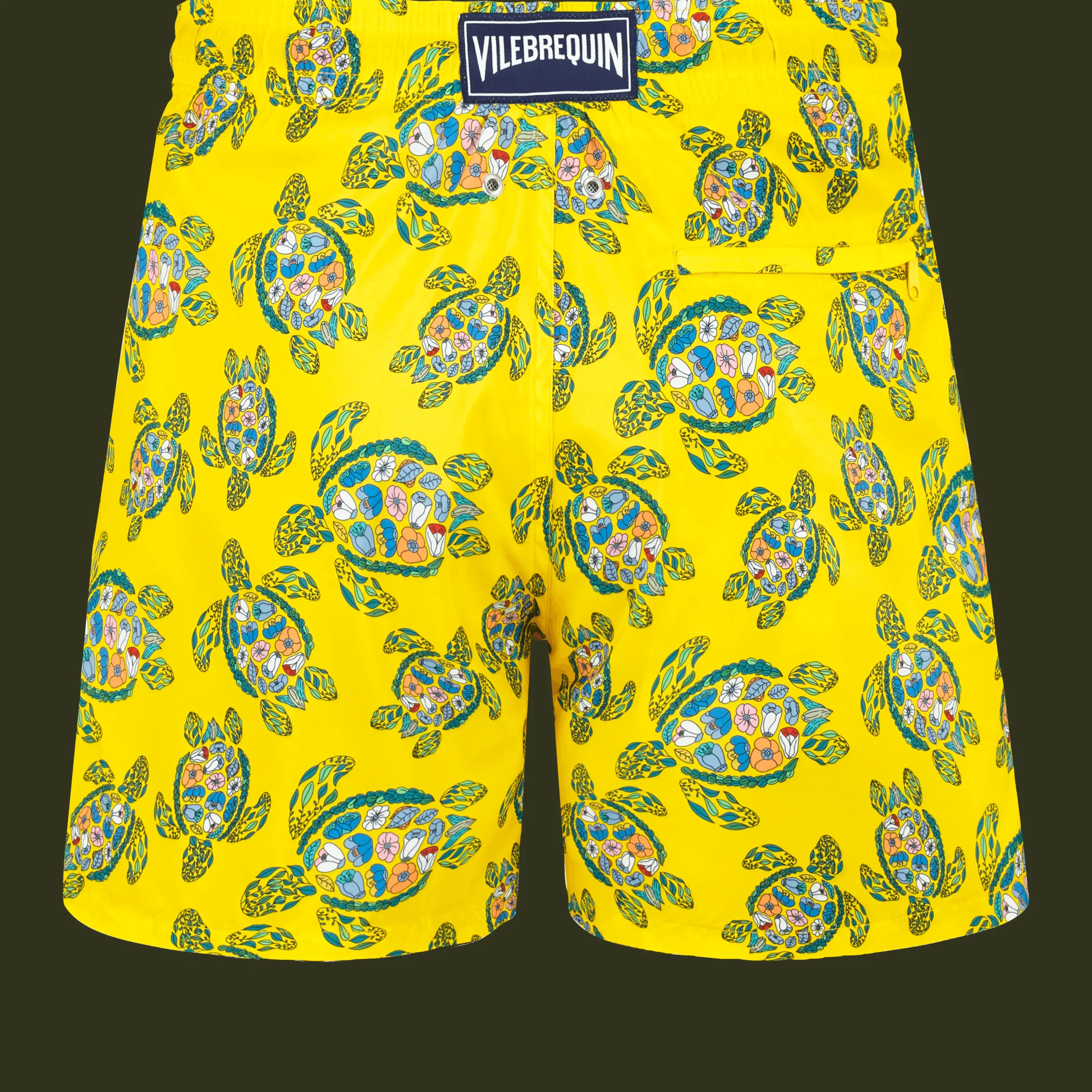 Vilebrequin Men Swim Trunks Ultra-Light And Packable Provencal Turtles*Men The Light Fabric