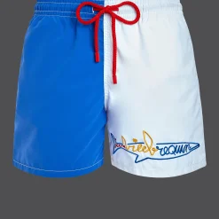 Vilebrequin Men Swimwear Multicolor Placed Embroidery Squale - X Jcc+ - Limited Edition*Men The Iconic