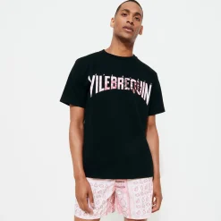 Vilebrequin Men T-Shirt Bandana Logo Printed - X Bape® Black*Men T-Shirts
