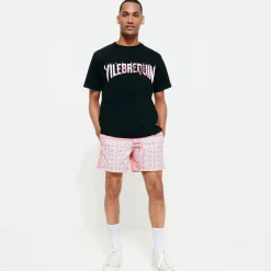 Vilebrequin Men T-Shirt Bandana Logo Printed - X Bape® Black*Men T-Shirts
