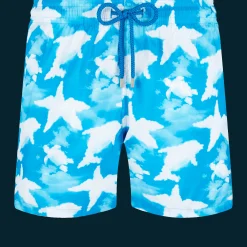 Vilebrequin Men Ultra-Light And Packable Swim Trunks Clouds*Men The Light Fabric