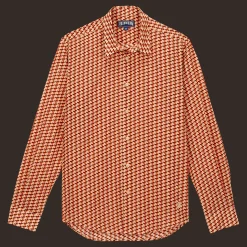 Vilebrequin Unisex Cotton Voile Lightweight Shirt Micro Mouettes*Women Shirts