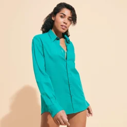 Vilebrequin Unisex Cotton Voile Lightweight Shirt Solid*Women Shirts