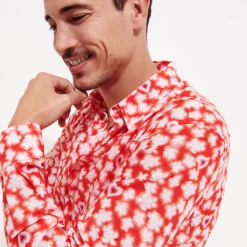 Vilebrequin Unisex Cotton Voile Summer Shirt Attrape Coeur*Men Shirts