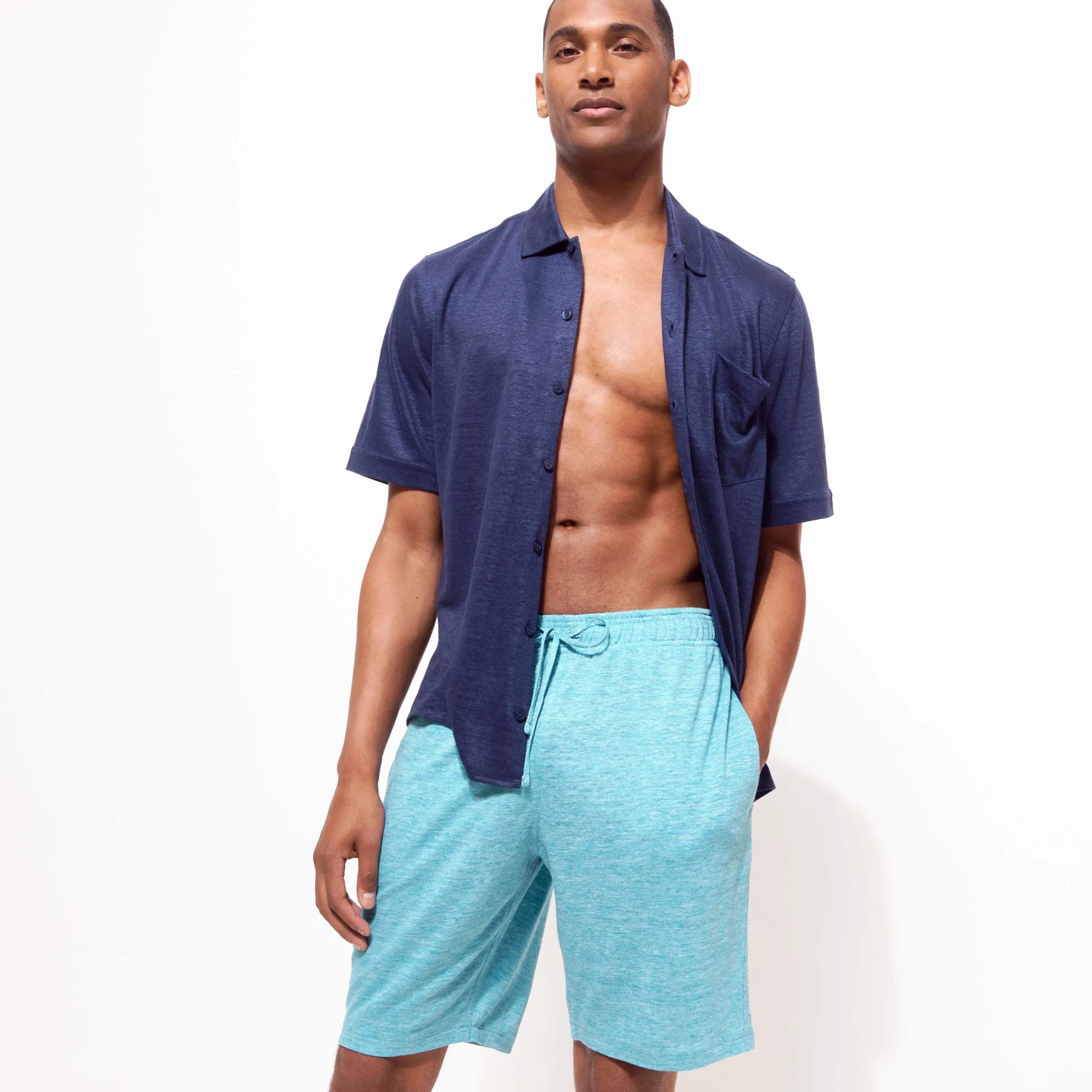 Vilebrequin Unisex Linen Bermuda Shorts Solid*Men Loungewear