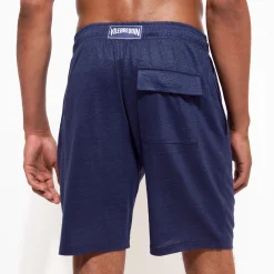 Vilebrequin Unisex Linen Bermuda Shorts Solid*Men Loungewear