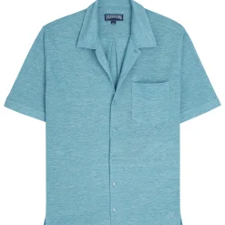 Vilebrequin Unisex Linen Bowling Shirt Solid*Women Shirts