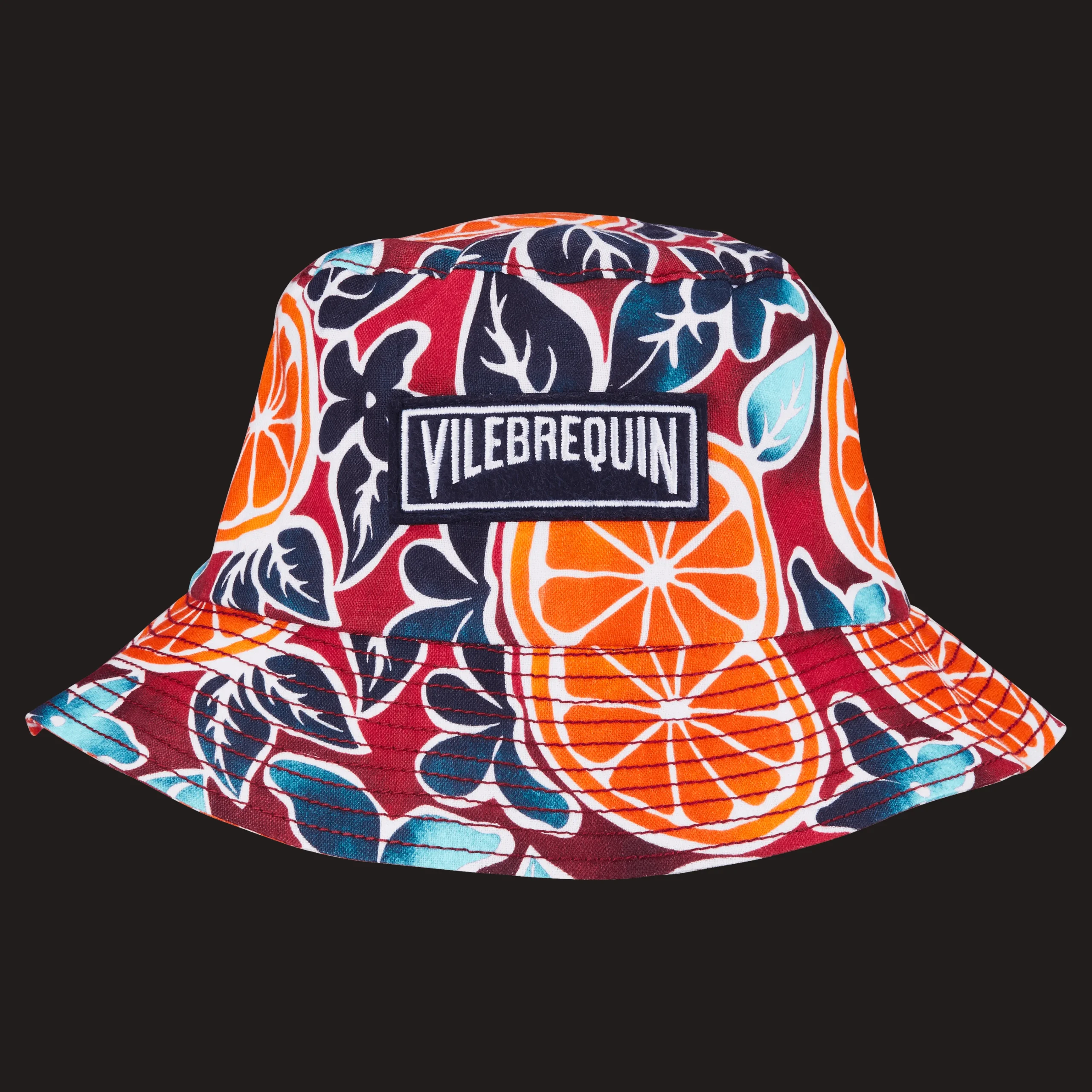 Vilebrequin Unisex Linen Printed Hat Presse Citron*Men Hats