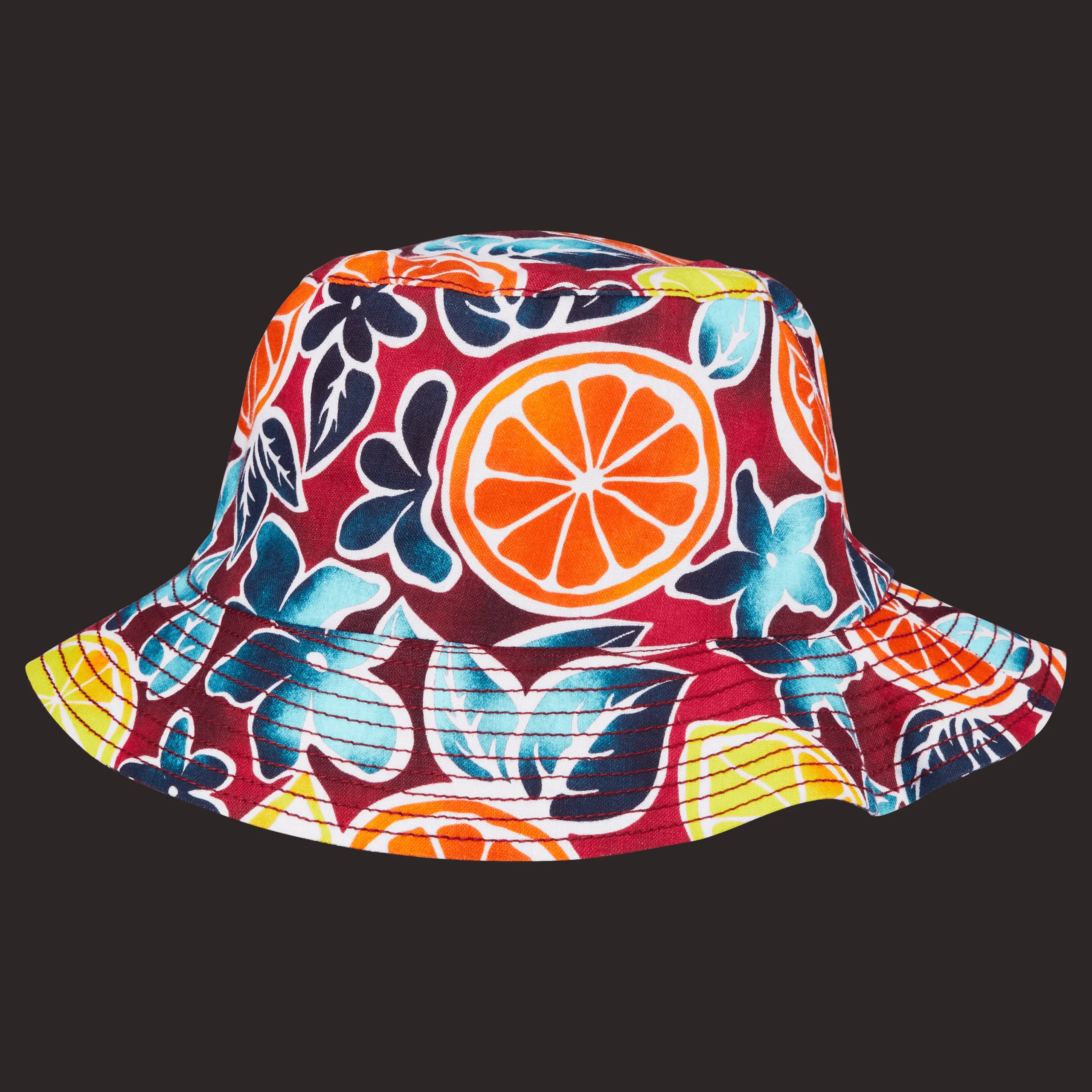 Vilebrequin Unisex Linen Printed Hat Presse Citron*Men Hats
