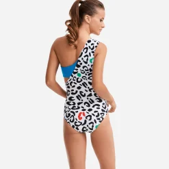 Vilebrequin Women Asymmetrical One Piece Swimsuit Leopard Bandeau - X Jcc+ - Limited Edition*Women One-Piece