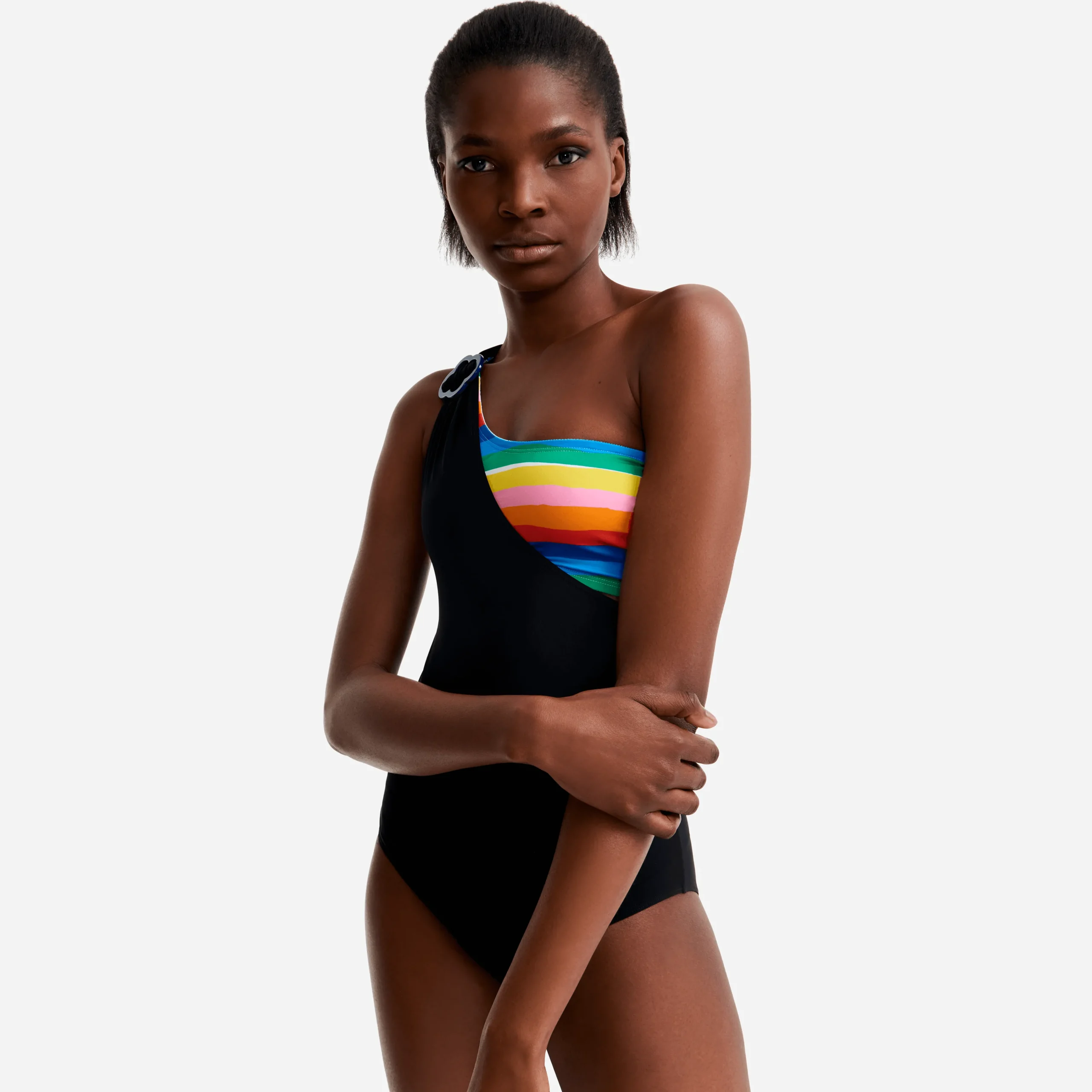 Vilebrequin Women Asymmetrical One Piece Swimsuit Rainbow Bandeau - X Jcc+ - Limited Edition*Women One-Piece