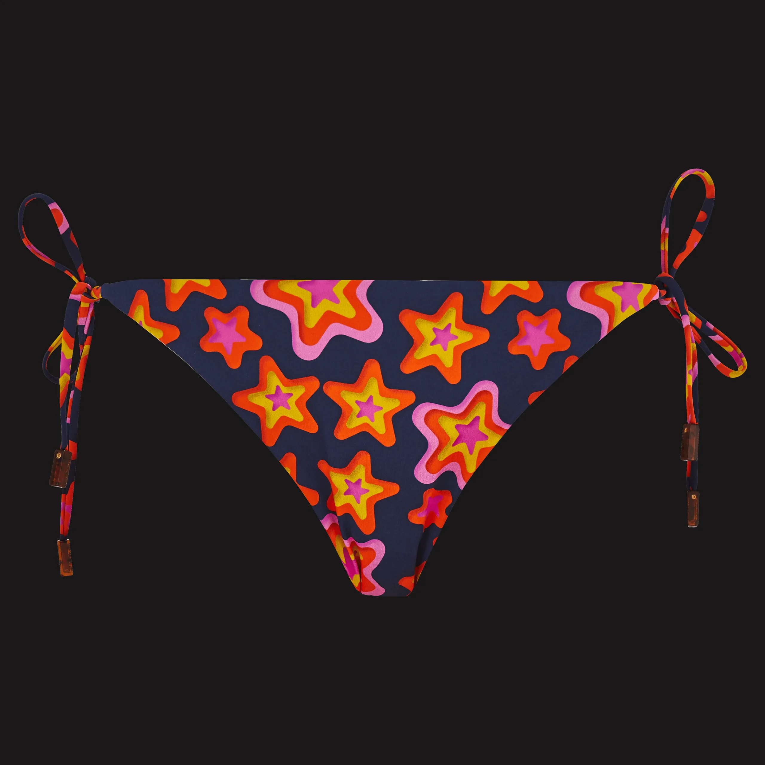 Vilebrequin Women Bikini Bottom Mini Brief To Be Tied Stars Gift*Women All Bottoms