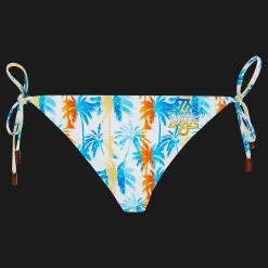 Vilebrequin Women Bikini Bottom To Be Tied Palms & Stripes - X The Beach Boys*Women All Bottoms