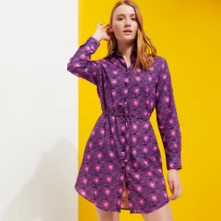 Vilebrequin Women Cotton Shirt Dress Hypno Shell*Women Dresses