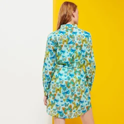 Vilebrequin Women Cotton Shirt Dress Butterflies*Women Dresses