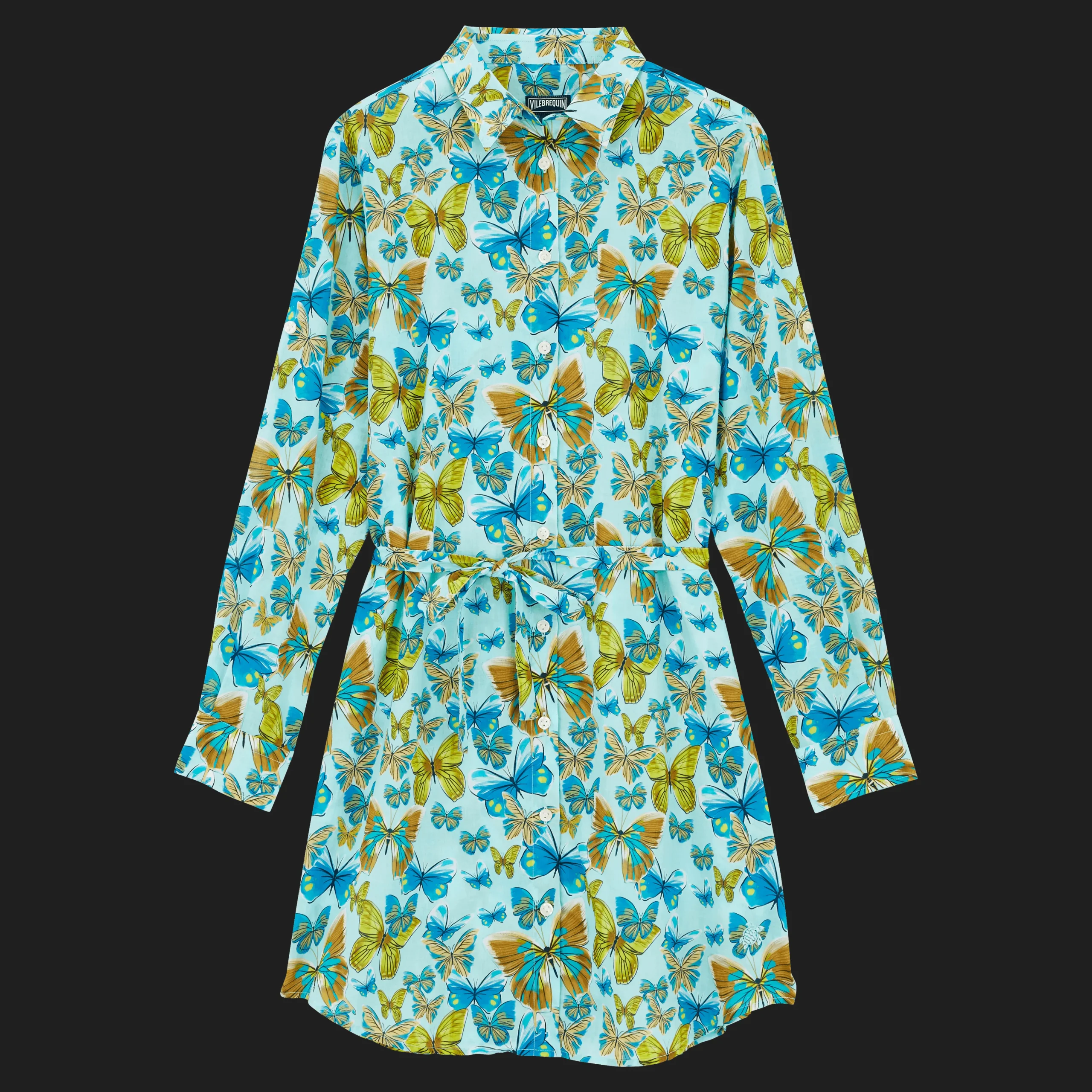 Vilebrequin Women Cotton Shirt Dress Butterflies*Women Dresses