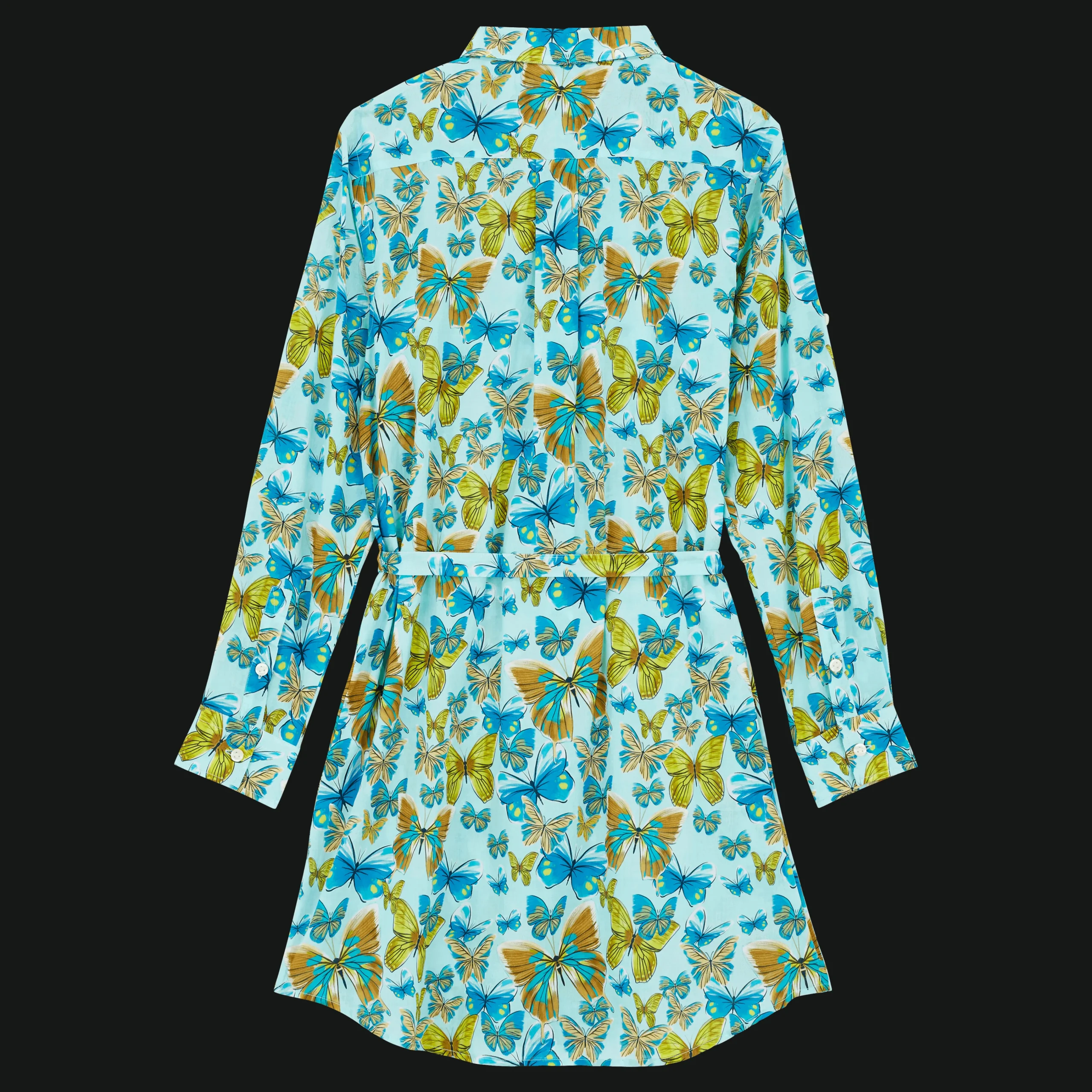 Vilebrequin Women Cotton Shirt Dress Butterflies*Women Dresses