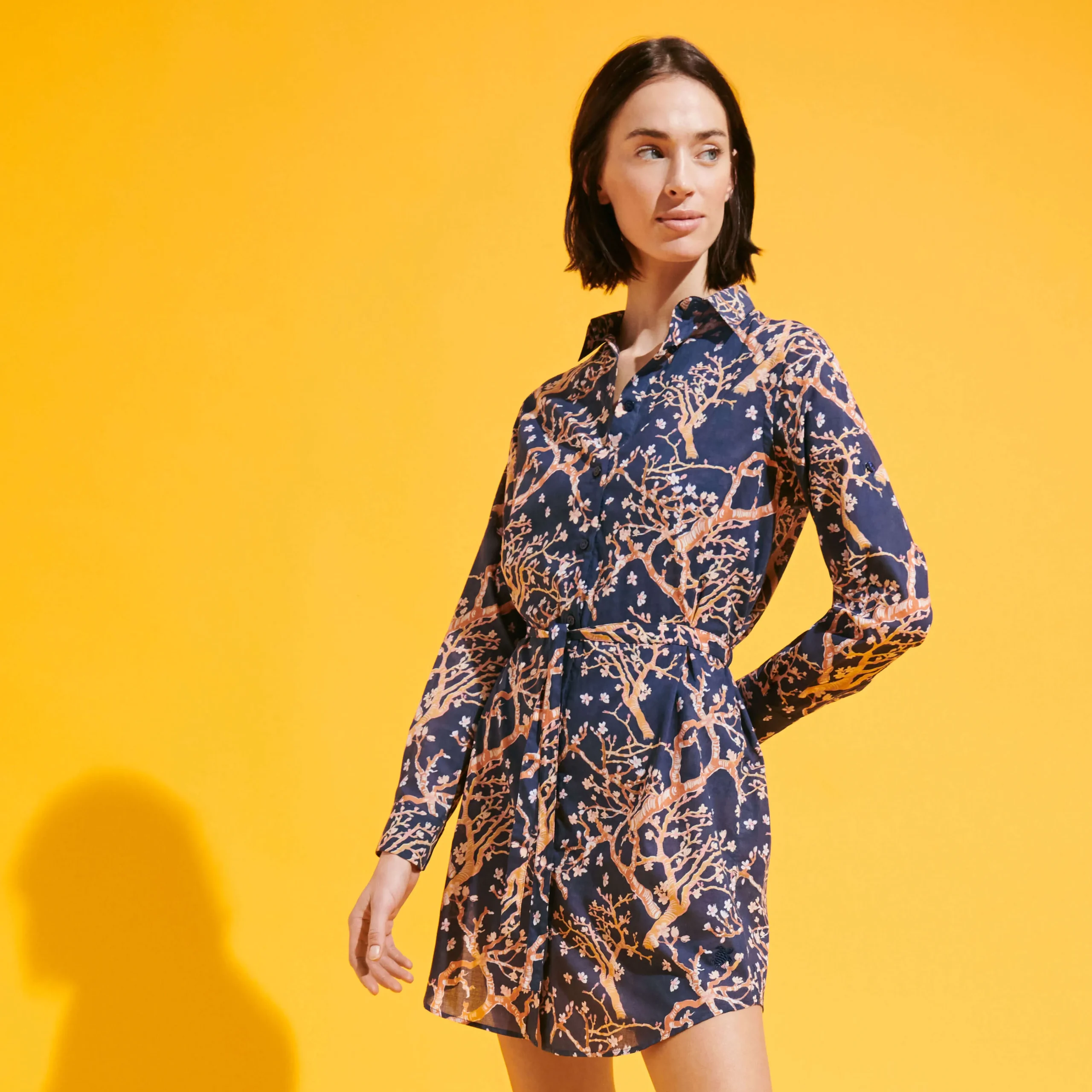 Vilebrequin Women Cotton Voile Shirt Dress Sweet Blossom*Women Dresses
