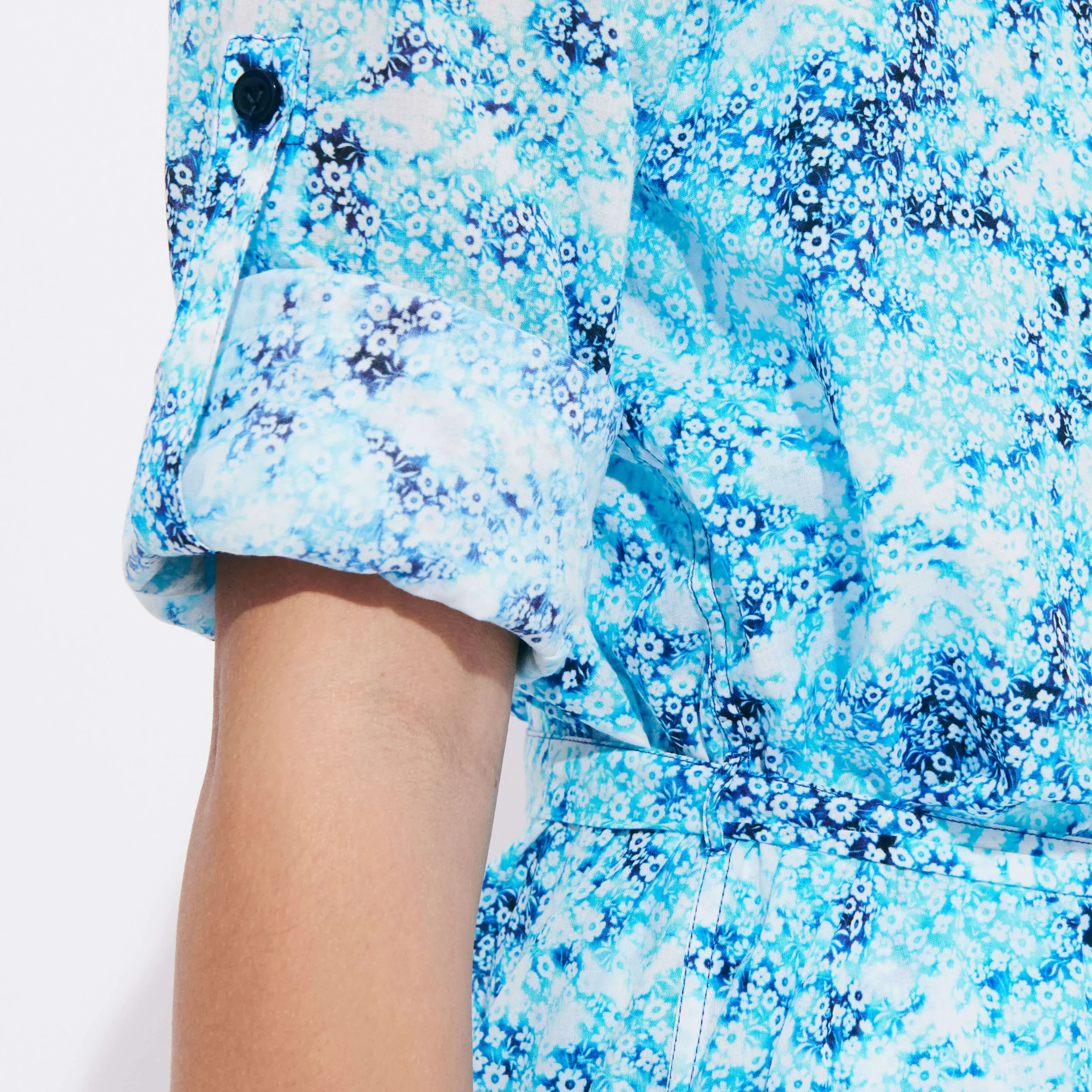 Vilebrequin Women Cotton Voile Shirt Dress Flowers Tie & Dye*Women Dresses