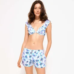 Vilebrequin Women Flatbelt Swim Short Flash Flowers*Women Shorties