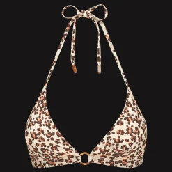 Vilebrequin Women Halter Bikini Top Turtles Leopard*Women All Tops