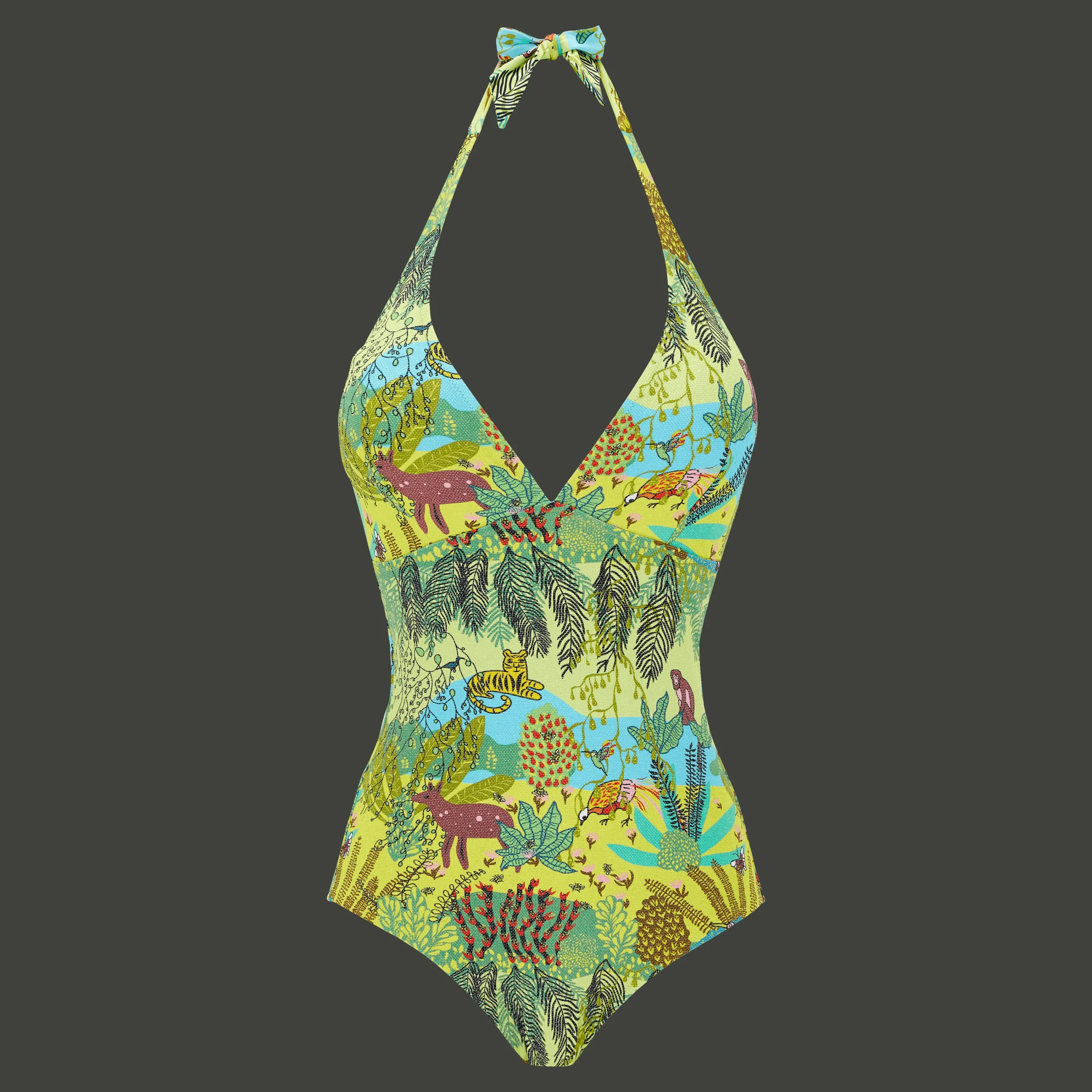 Vilebrequin Women Halter One-Piece Swimsuit Jungle Rousseau*Women One-Piece