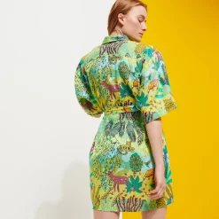 Vilebrequin Women Linen Shirt Dress Jungle Rousseau*Women Dresses