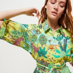 Vilebrequin Women Linen Shirt Dress Jungle Rousseau*Women Dresses