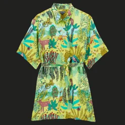 Vilebrequin Women Linen Shirt Dress Jungle Rousseau*Women Dresses
