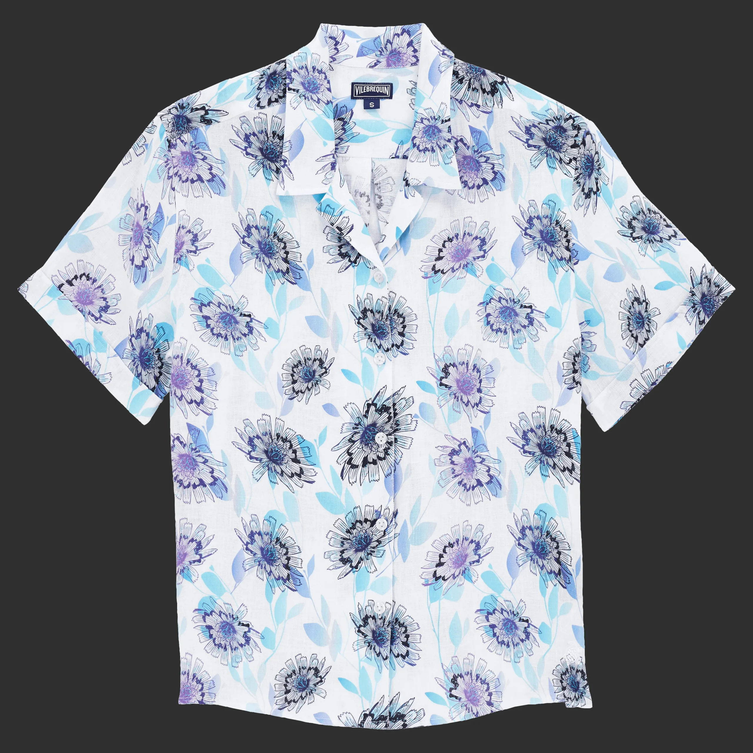 Vilebrequin Women Linen Short Sleeves Shirt Flash Flowers*Women Shirts