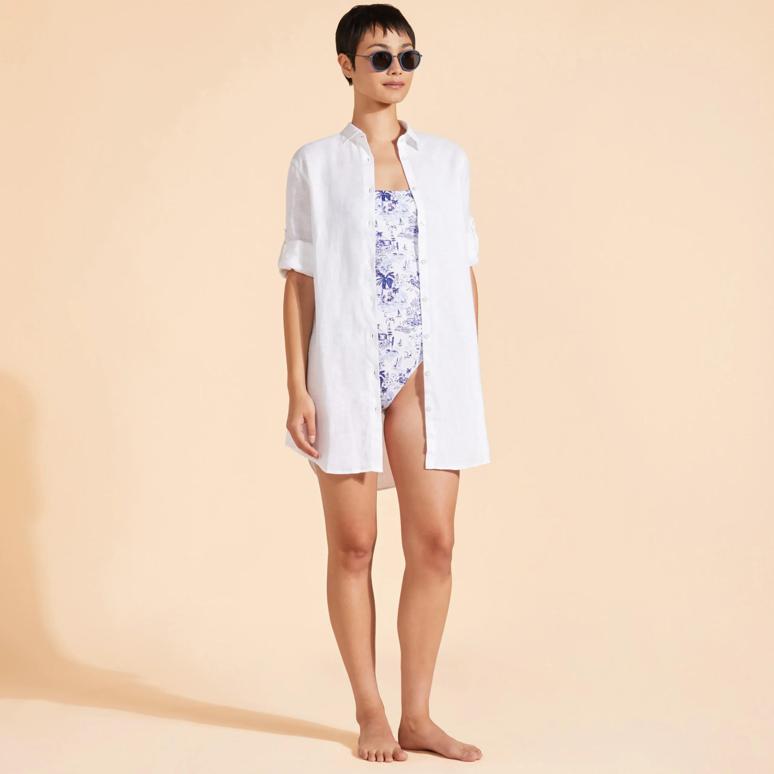 Vilebrequin Women Long Linen Shirt Solid*Women Cover-Ups