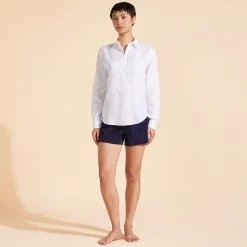 Vilebrequin Women Long Sleeves Linen Shirt Solid*Women Shirts