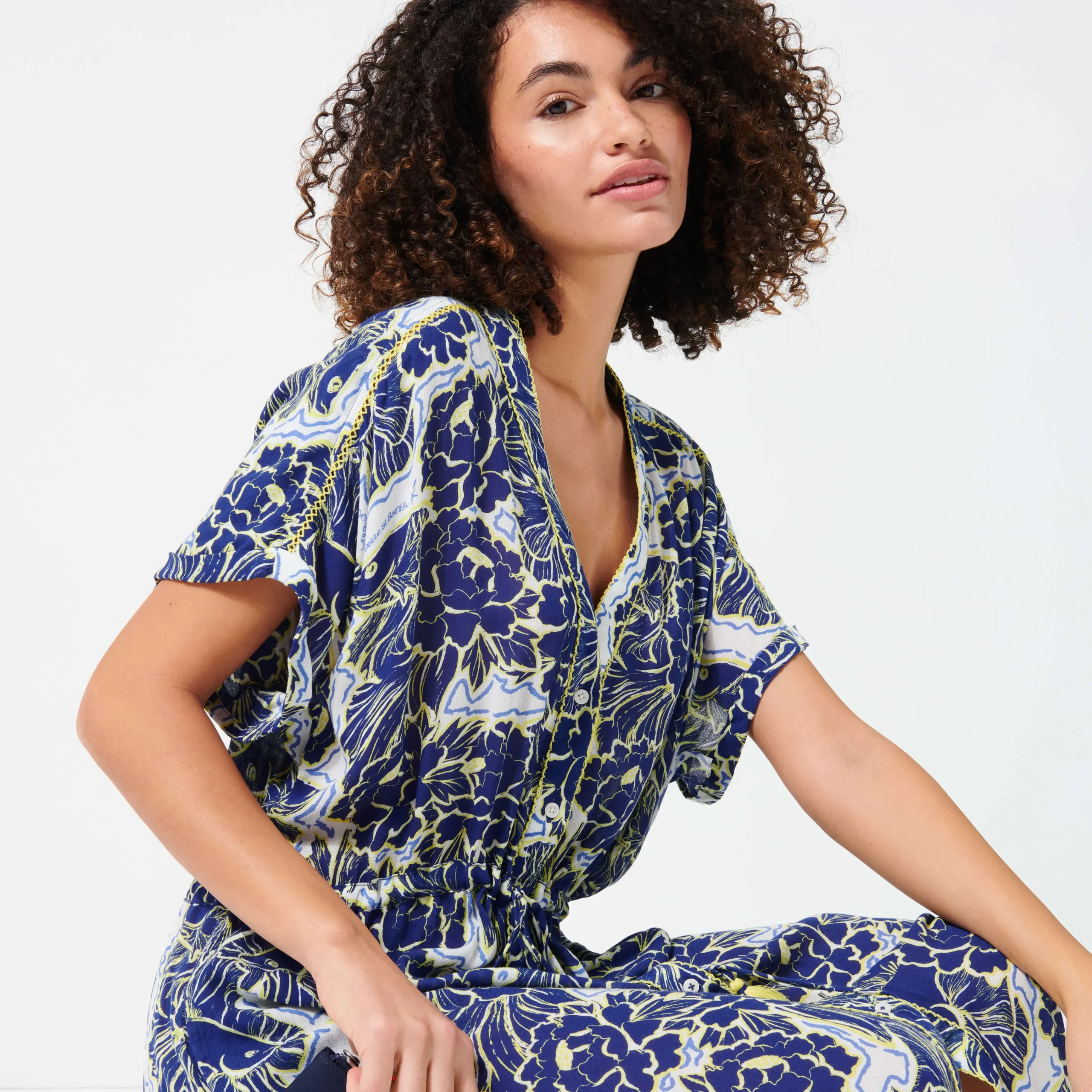 Vilebrequin Women Maxi Dress Hidden Fishes - X Poupette St Barth*Women Dresses