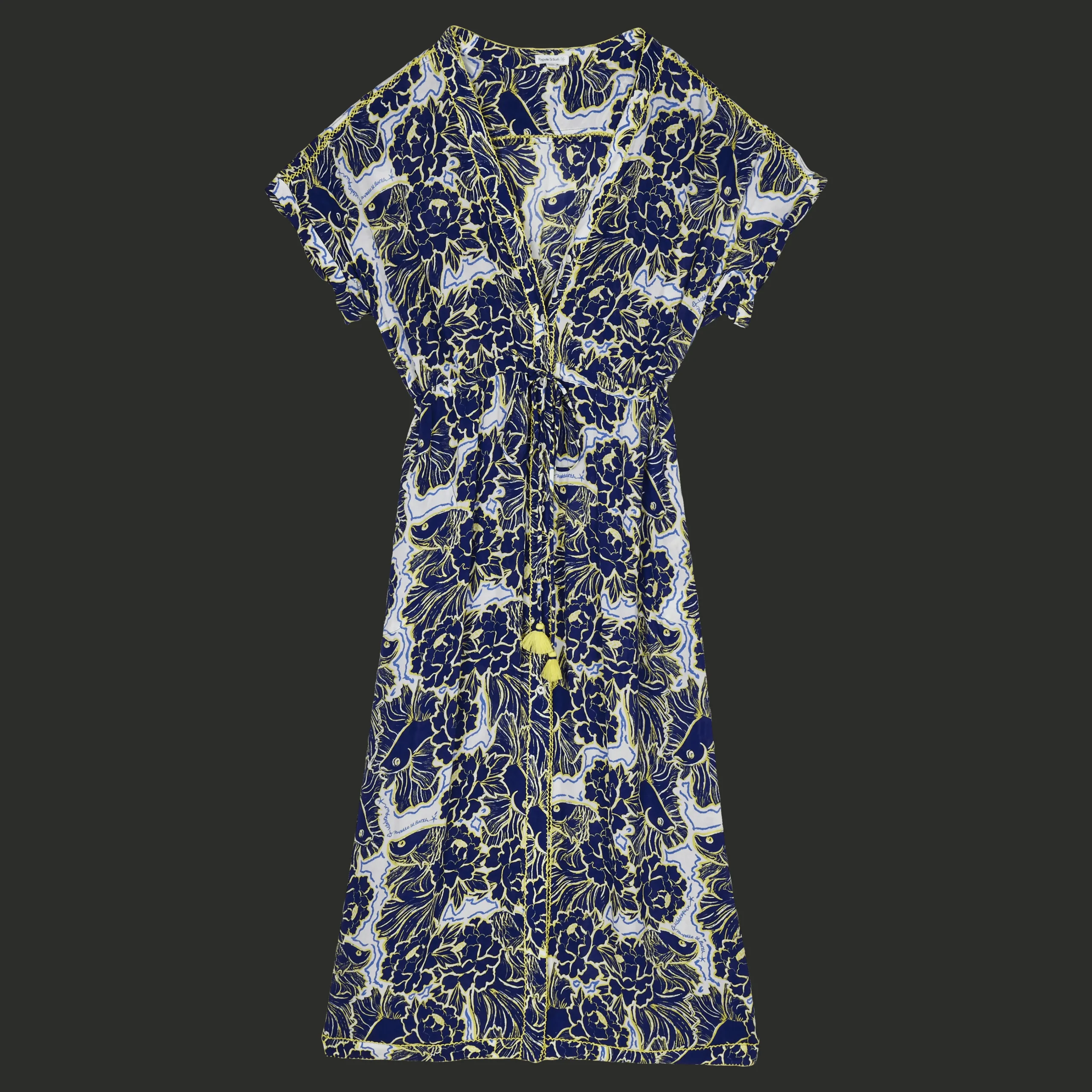 Vilebrequin Women Maxi Dress Hidden Fishes - X Poupette St Barth*Women Dresses