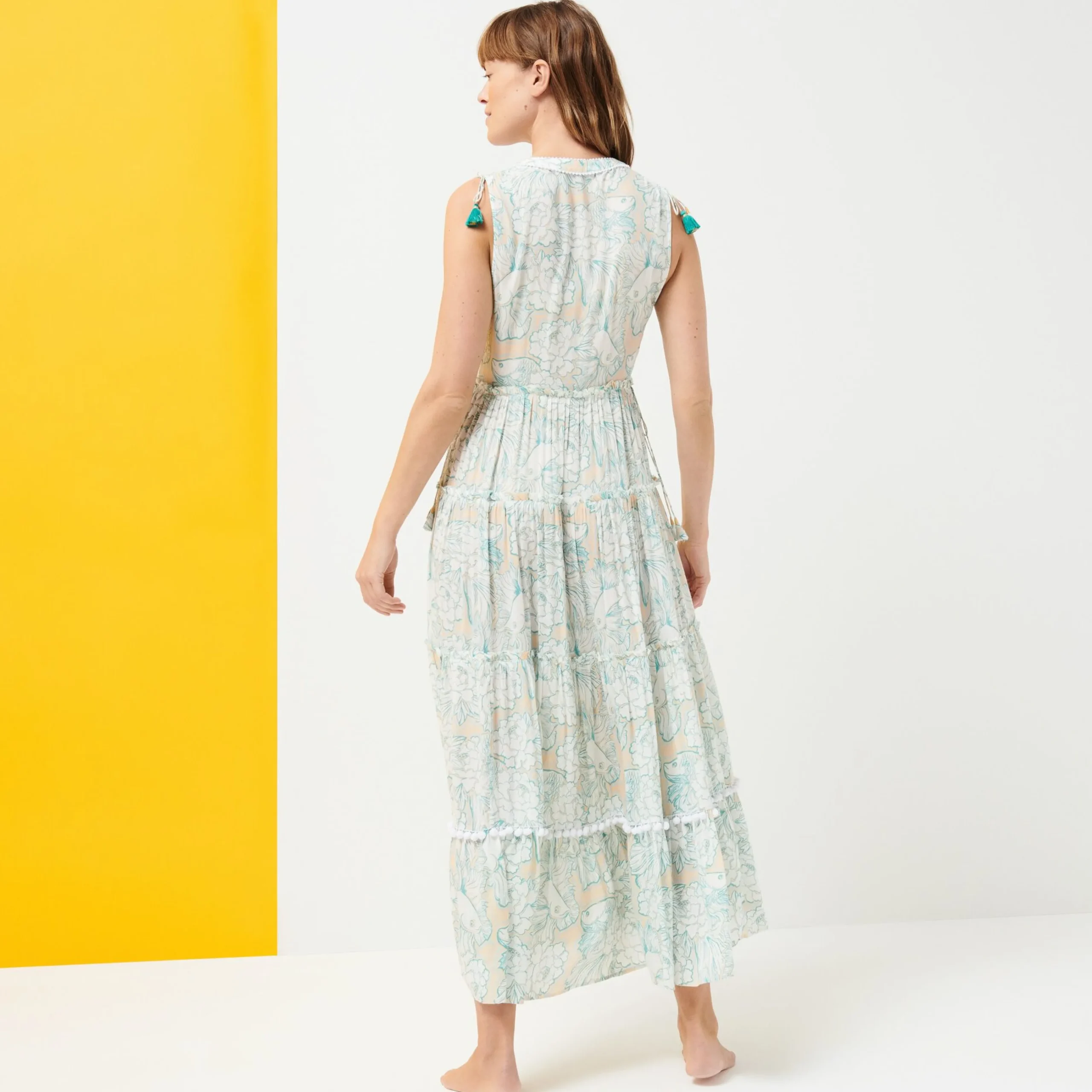 Vilebrequin Women Maxi Dress Hidden Fishes - X Poupette St Barth*Women Dresses