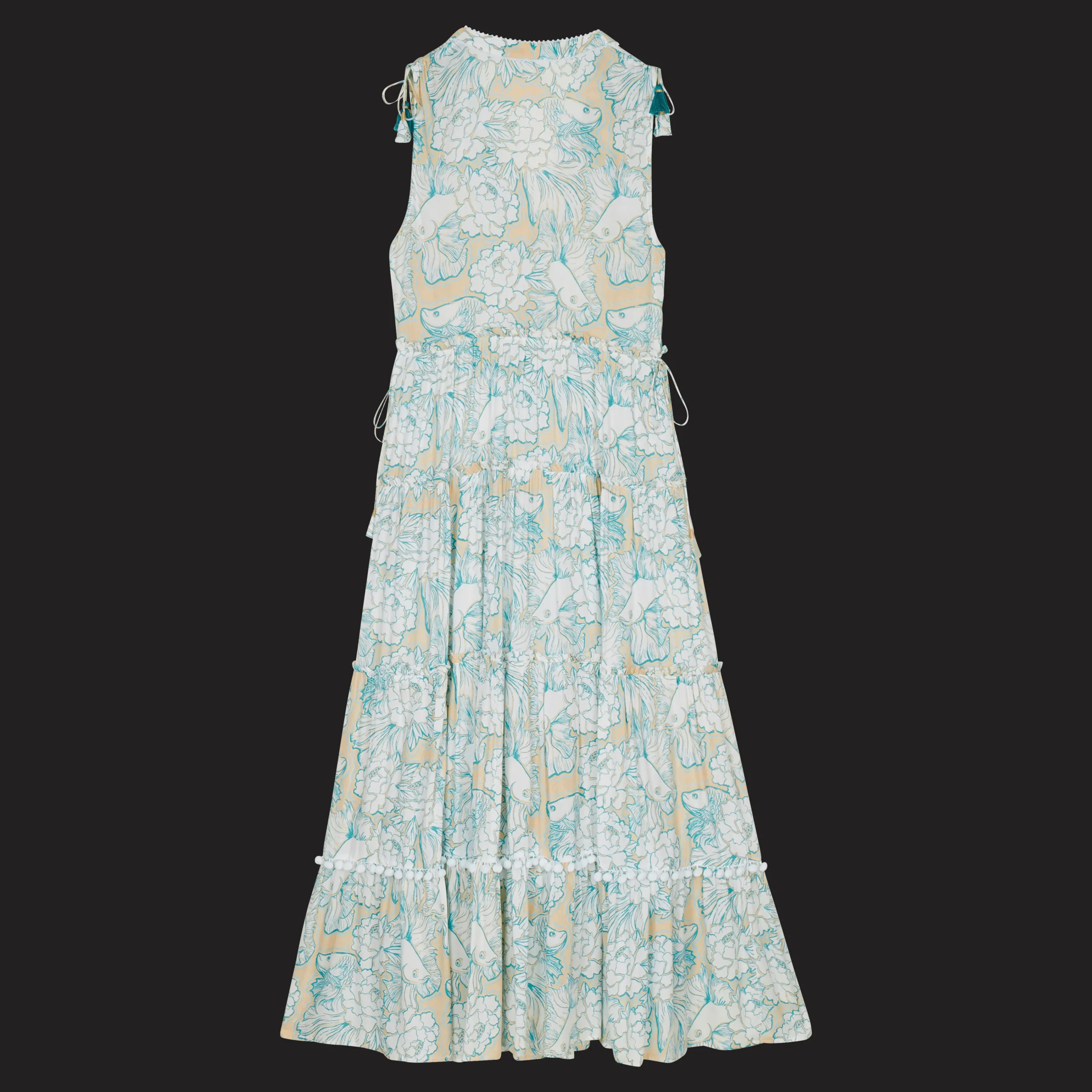 Vilebrequin Women Maxi Dress Hidden Fishes - X Poupette St Barth*Women Dresses