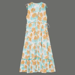 Vilebrequin Women Maxi Dress Iridescent Flowers Of Joy- X Poupette St Barth*Women Dresses