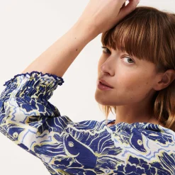 Vilebrequin Women Mini Dress Hidden Fishes - X Poupette St Barth*Women Dresses