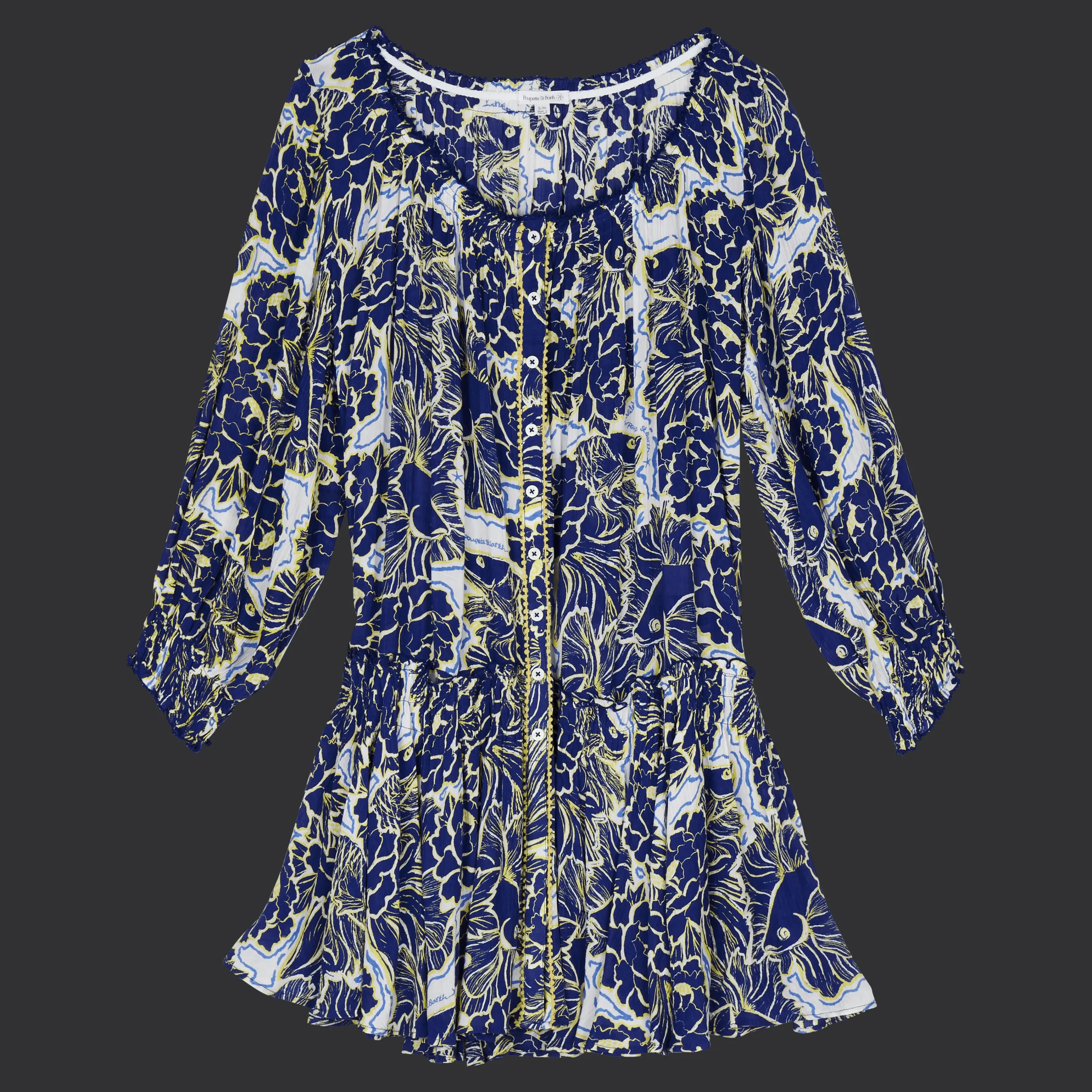 Vilebrequin Women Mini Dress Hidden Fishes - X Poupette St Barth*Women Dresses