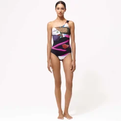 Vilebrequin Women One-Piece Asymmetric Swimsuit Passion - X Deux Femmes Noires*Women One-Piece