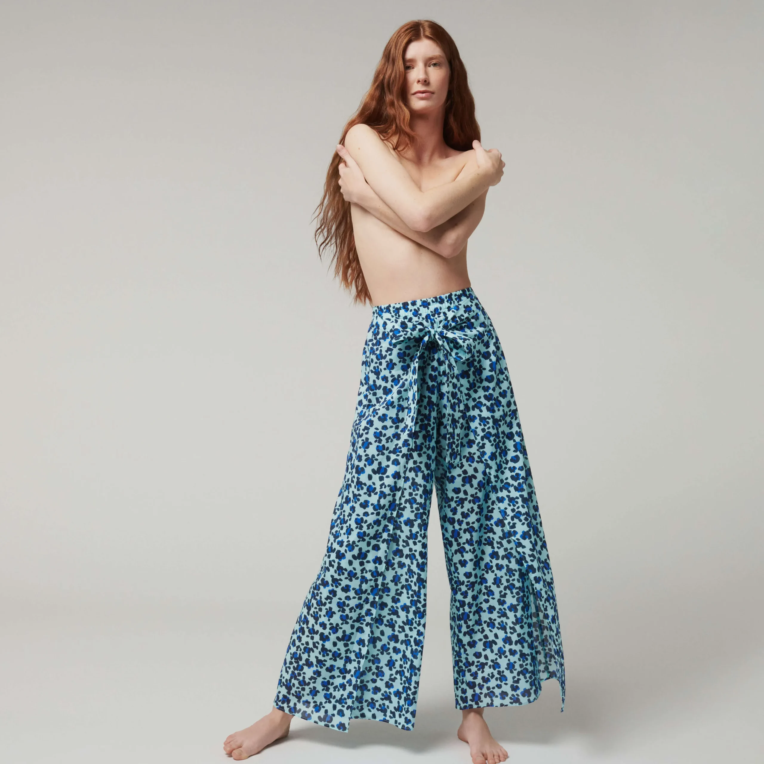 Vilebrequin Women Organic Cotton Voile Pants Turtles Leopard- X Angelo Tarlazzi*Women Pants