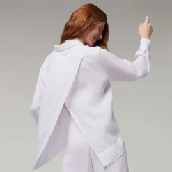 Vilebrequin Women Solid Linen Shirt- X Angelo Tarlazzi*Women Dresses