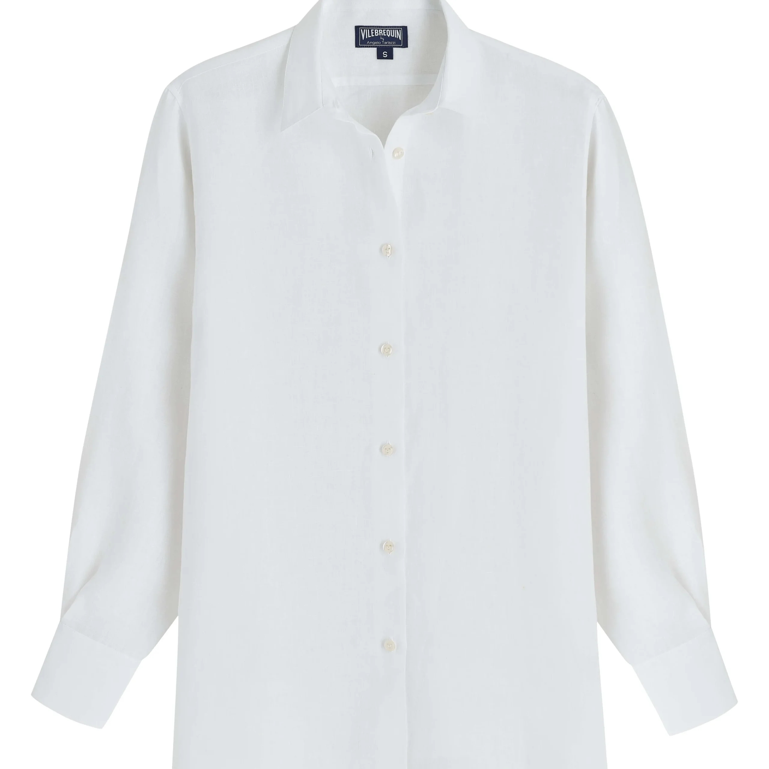 Vilebrequin Women Solid Linen Shirt- X Angelo Tarlazzi*Women Dresses