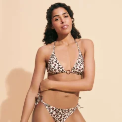 Vilebrequin Women Triangle Bikini Top Turtles Leopard*Women Triangle Top