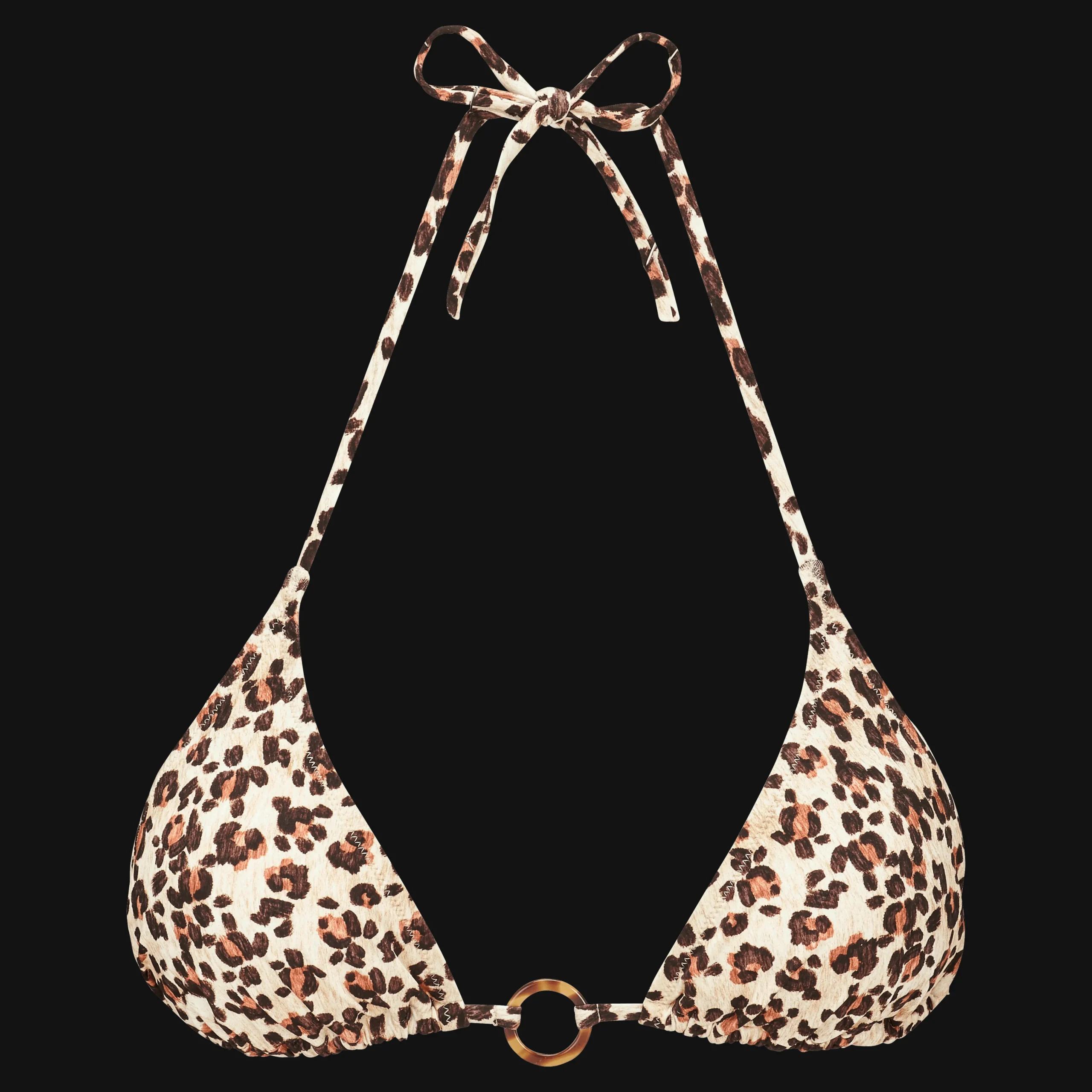Vilebrequin Women Triangle Bikini Top Turtles Leopard*Women Triangle Top