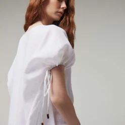 Vilebrequin Women White Linen Square Dress- X Angelo Tarlazzi*Women Cover-Ups